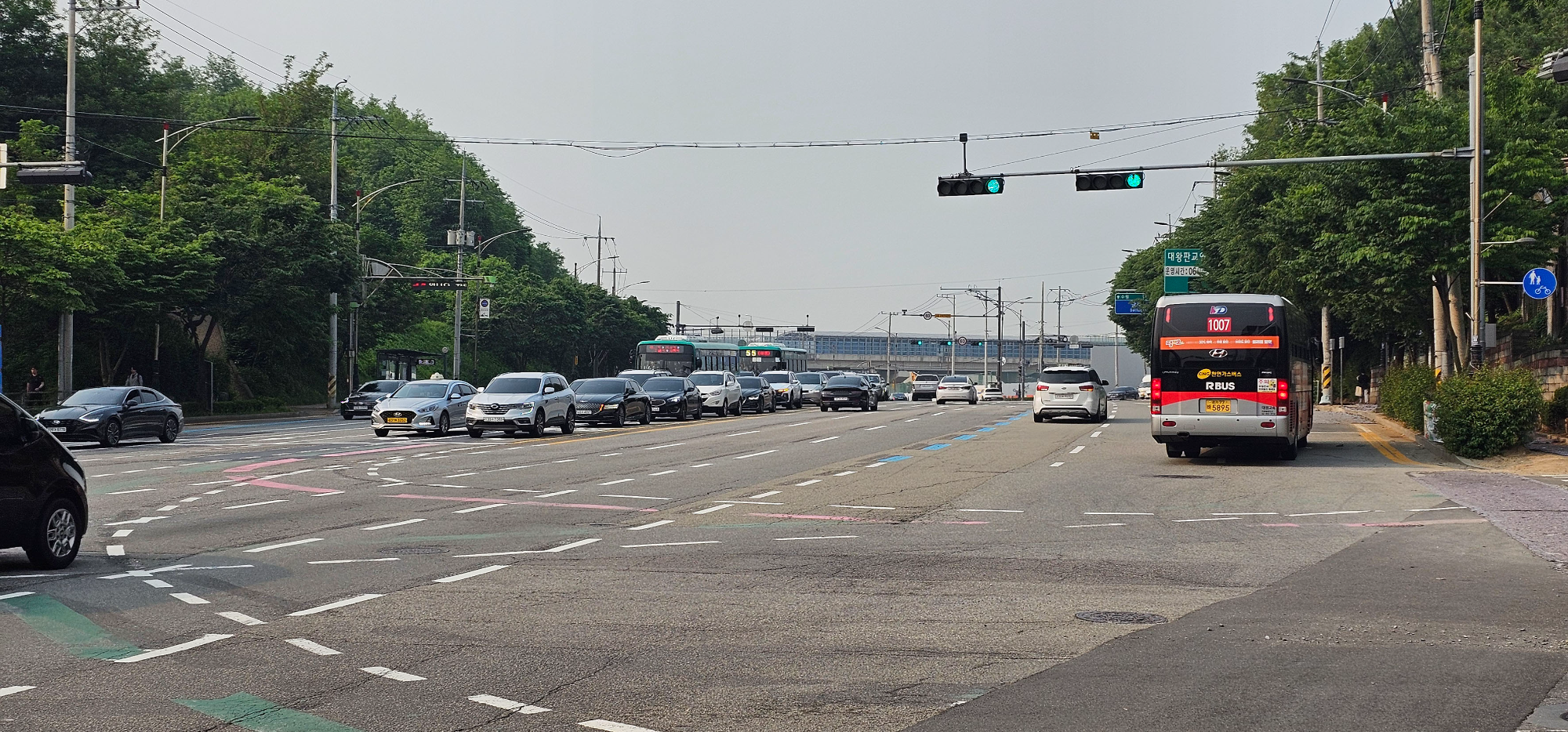 판교 제2테크노밸리 입구 삼거리