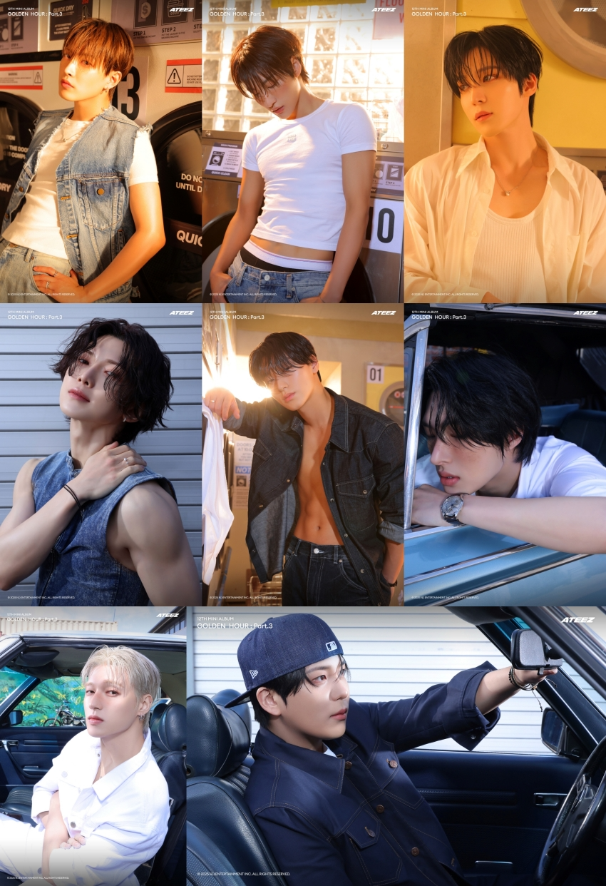 에이티즈, 미니 12집 포토 공개…청량함에 섹시 한 스푼