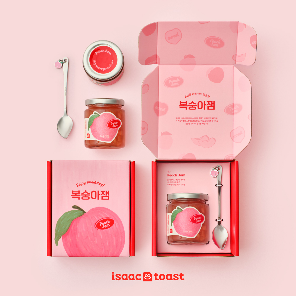 "일명 '키위소스' 노하우 담았다"...이삭토스트, 복숭아잼 6월 22일 런칭