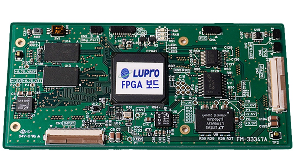 엘유프로 AI 카메라 핵심 FPGA 보드. 사진제공=엘유프로