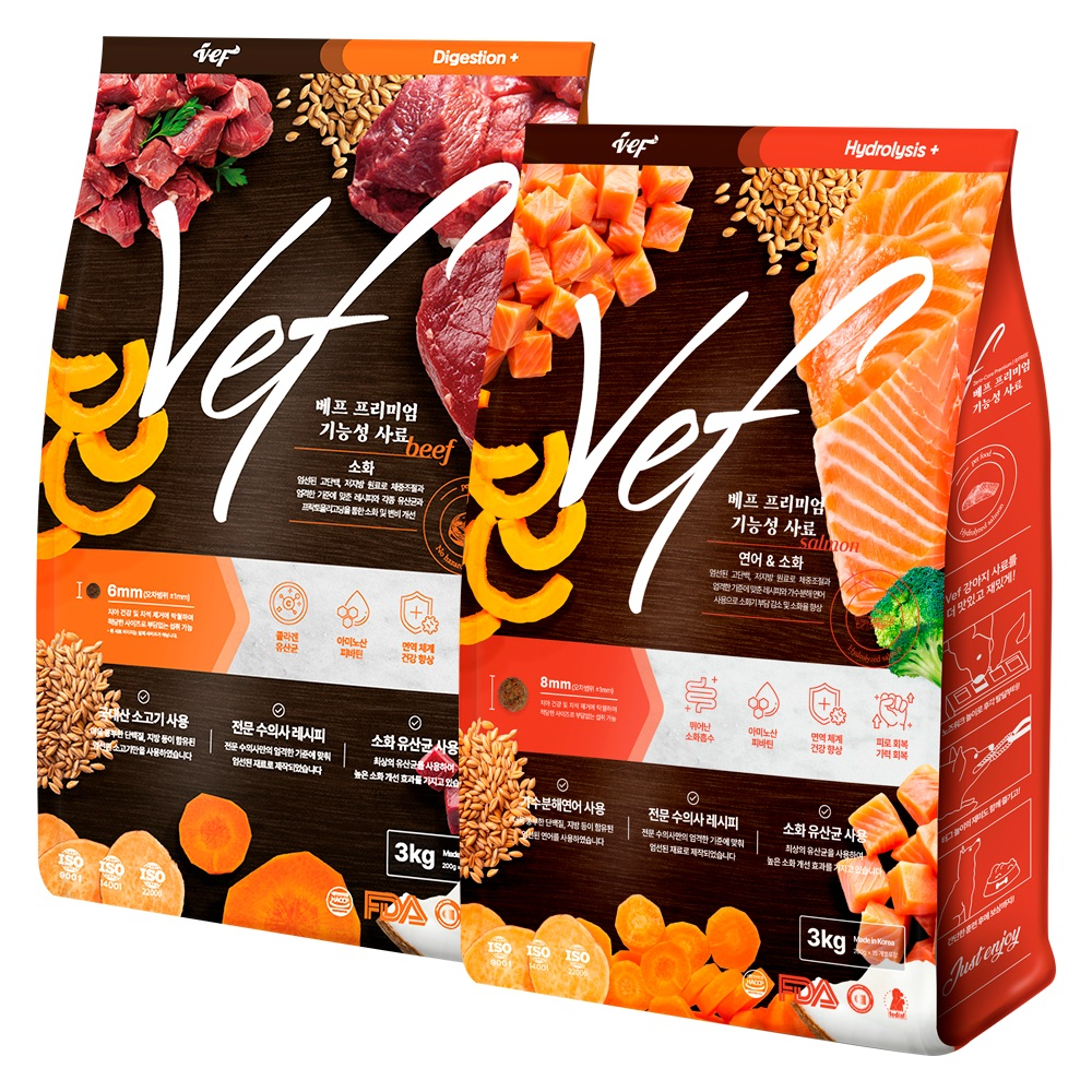 기능성 사료 브랜드 베프, 소고기 이어 가수분해 연어맛 반려견 사료 출시