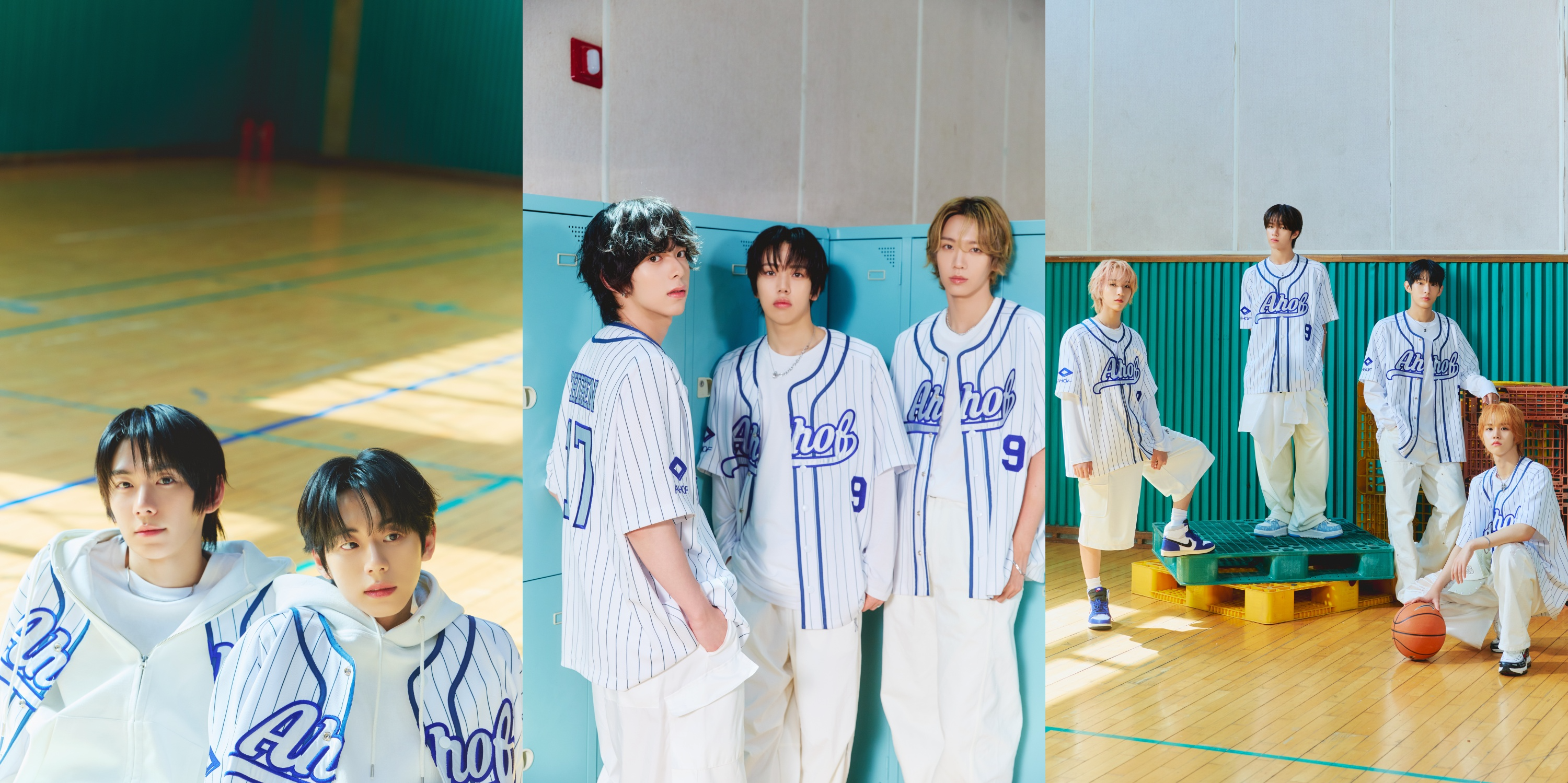 아홉(AHOF), 유니폼룩으로 원팀 면모 과시 ⋯'후 위 아' 첫 유닛 콘셉트 포토 공개