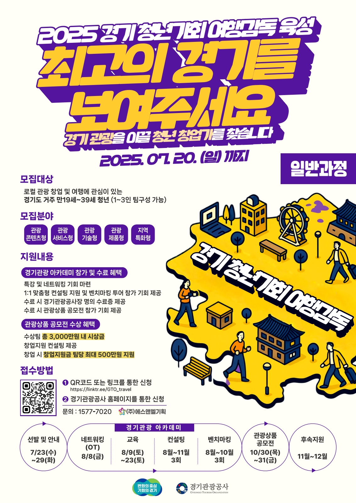 경기 여행감독 모집 포스터