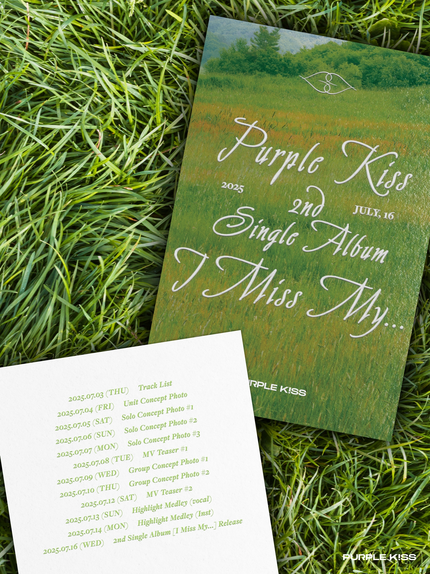 퍼플키스, 싱글 2집 'I Miss My...' 스케줄러 공개…다채로운 컴백 프로모션 예고