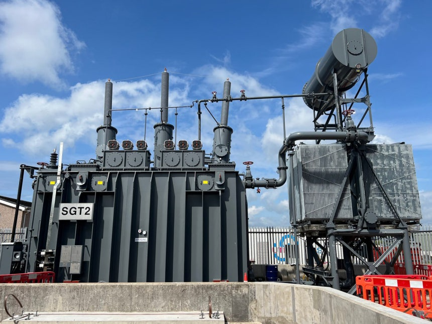 효성중공업이 2023년 스코틀랜드에 공급한 초고압변압기. /사진=효성중공업