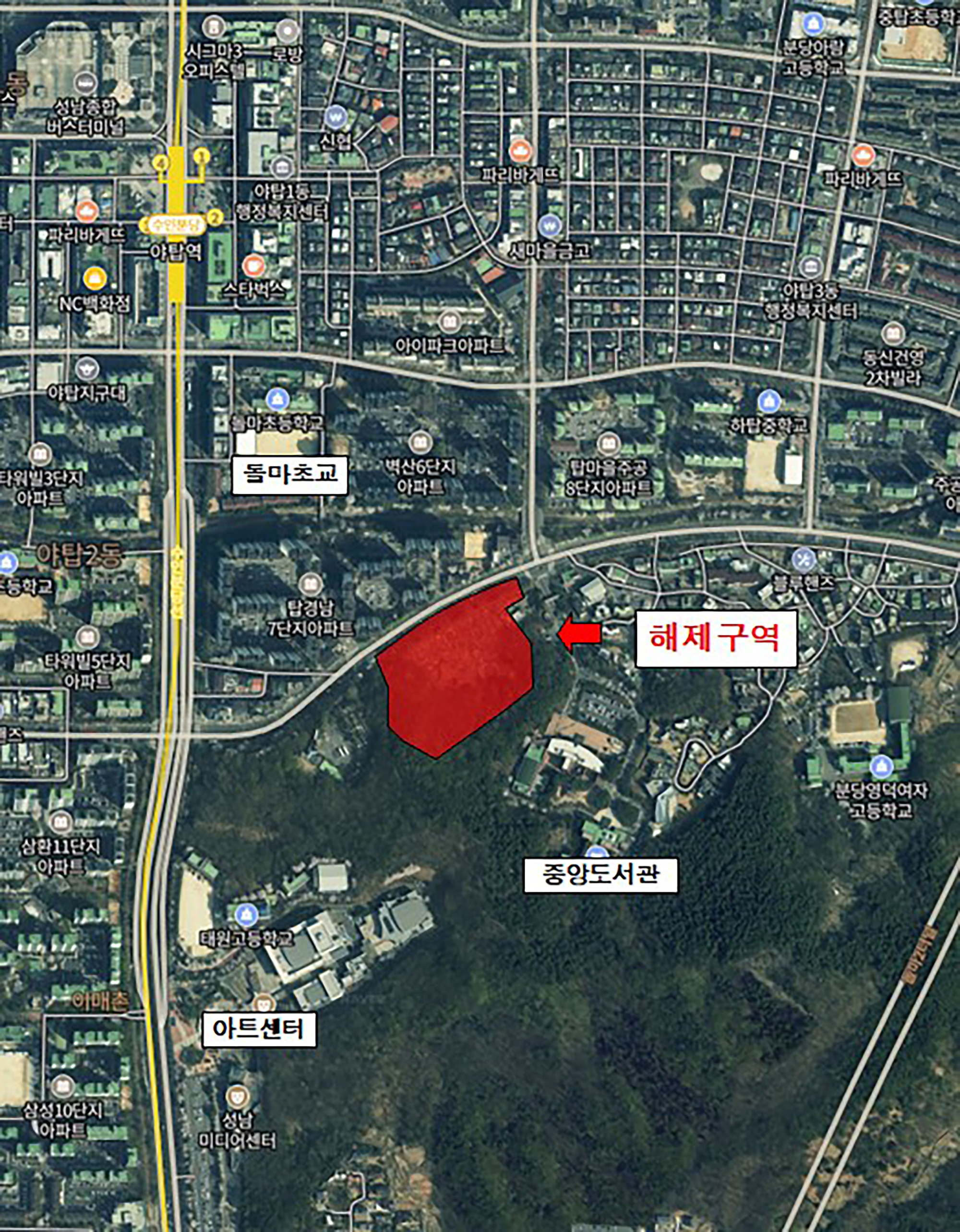 토지거래허가구역 위치도