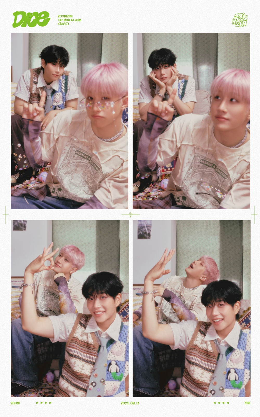 주니지니(MJ&진진), 콘셉트 포토 첫 공개…눈부신 우정 모먼트로 예고한 ‘DICE’