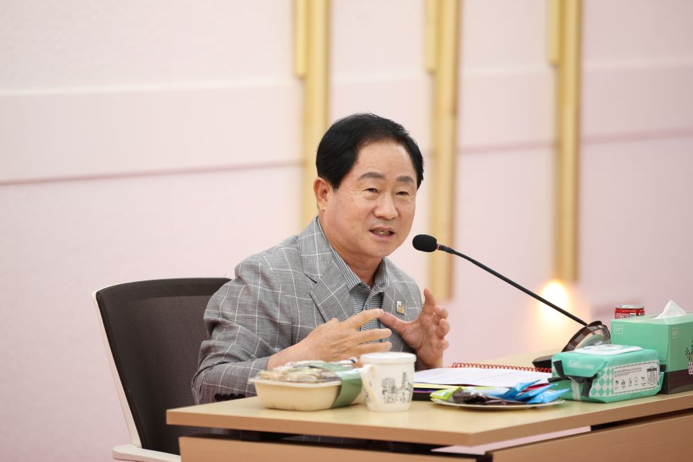 주광덕 남양주 시장이 대학생 플래너즈를 위한‘15기 하계 정기총회 및 워크숍’에 참석해 특강을 진행했다.(남양주시 제공)