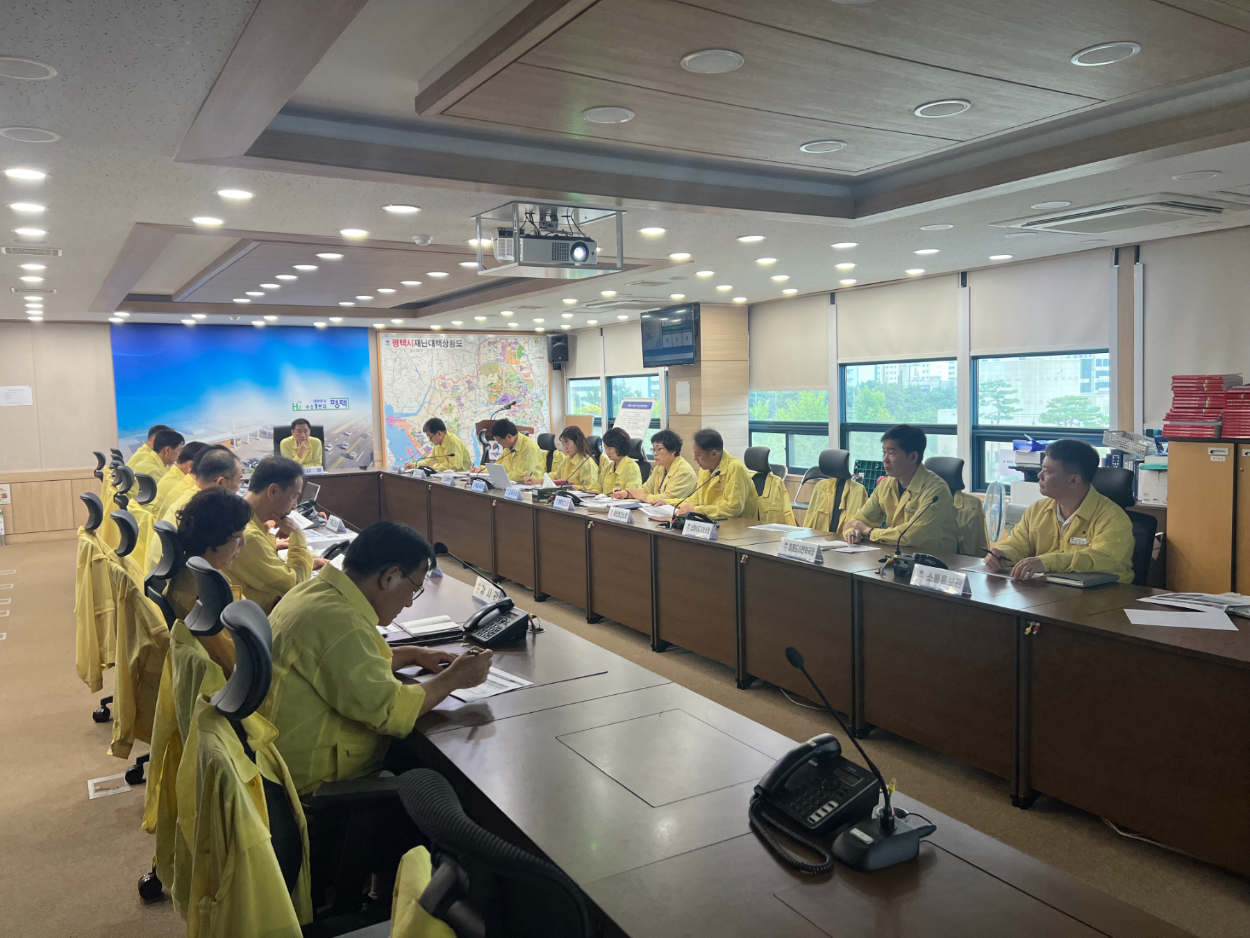 정장선 시장 집중호우 피해 대비 긴급대책회의