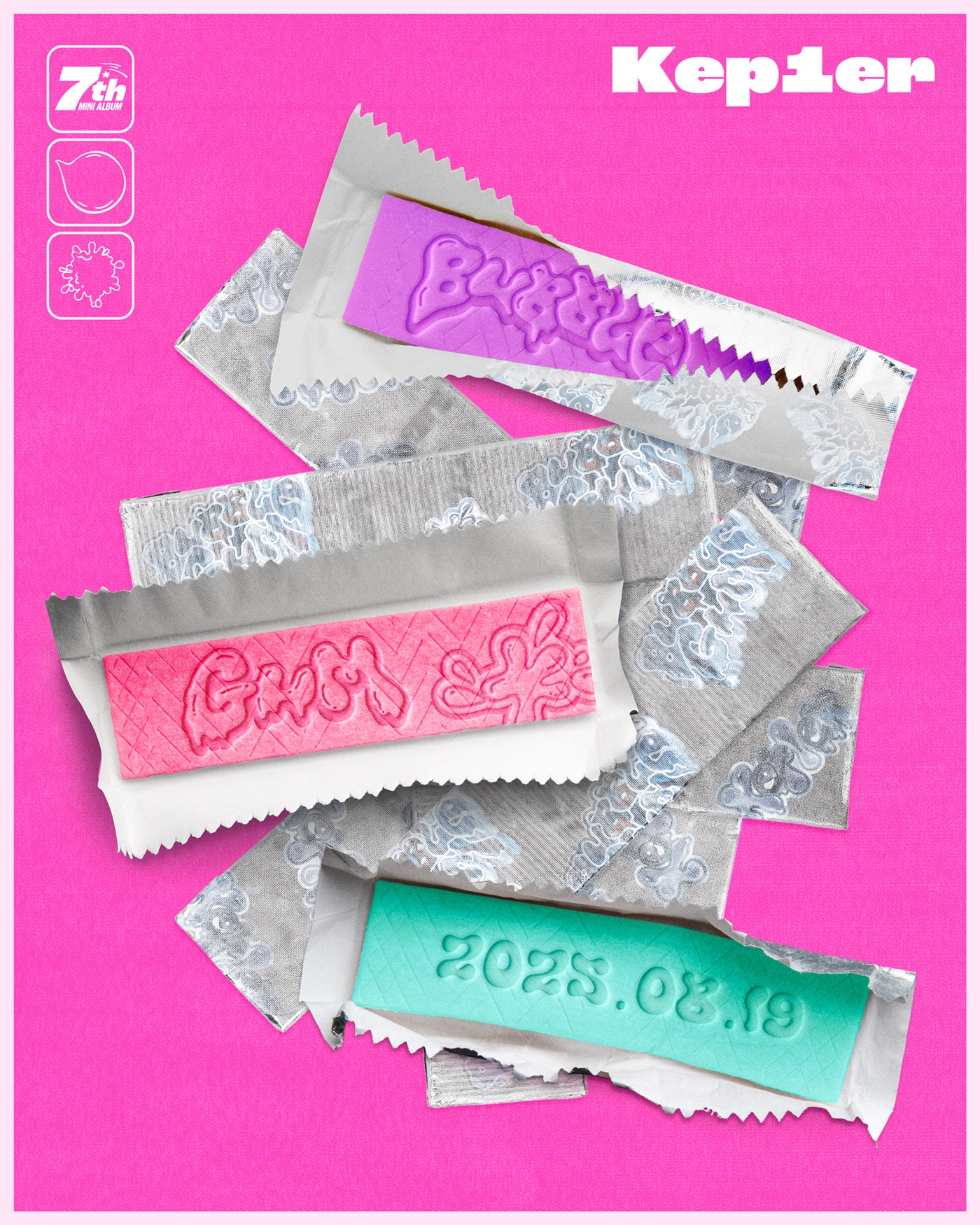 케플러(Kep1er), 19일 컴백 확정…‘BUBBLE GUM’! 티징 이미지 기습 공개
