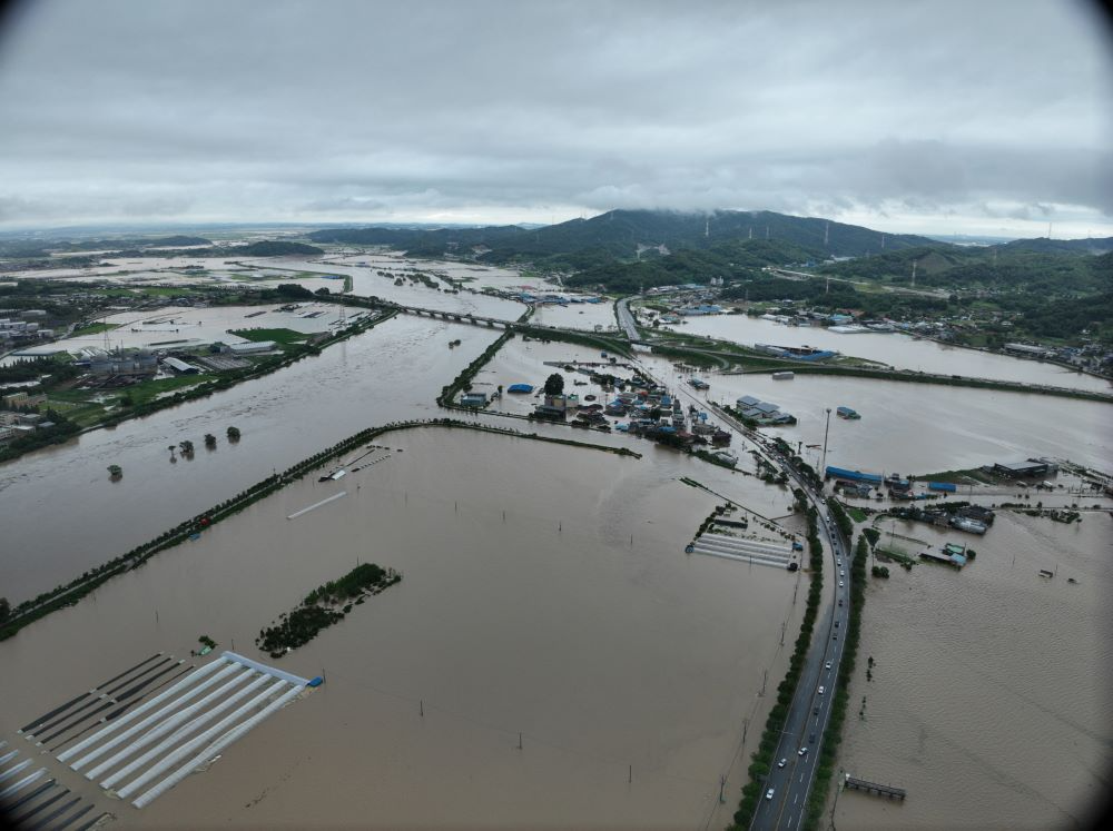 아산시 수해 피해 모습(아산시 제공)