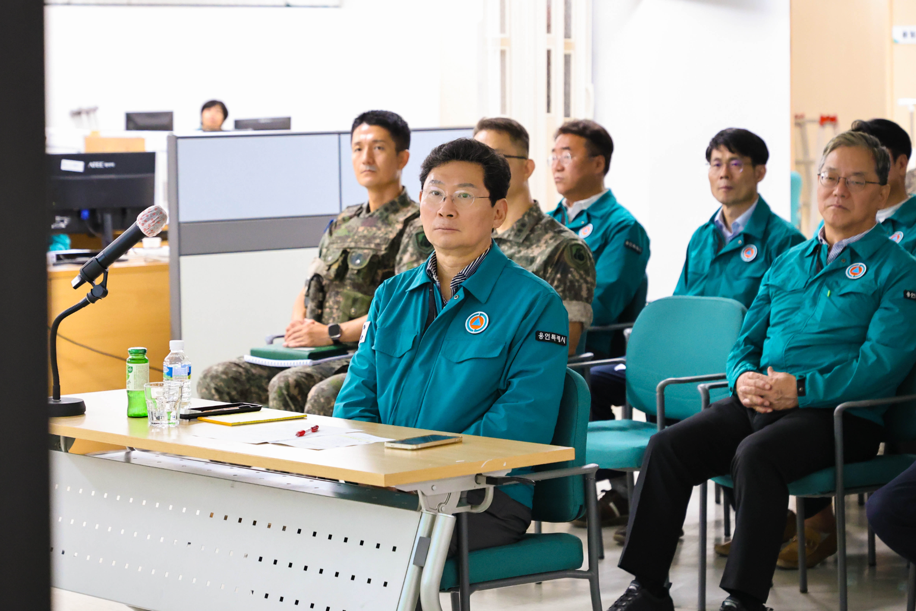 을지연습장에서 이상일 시장