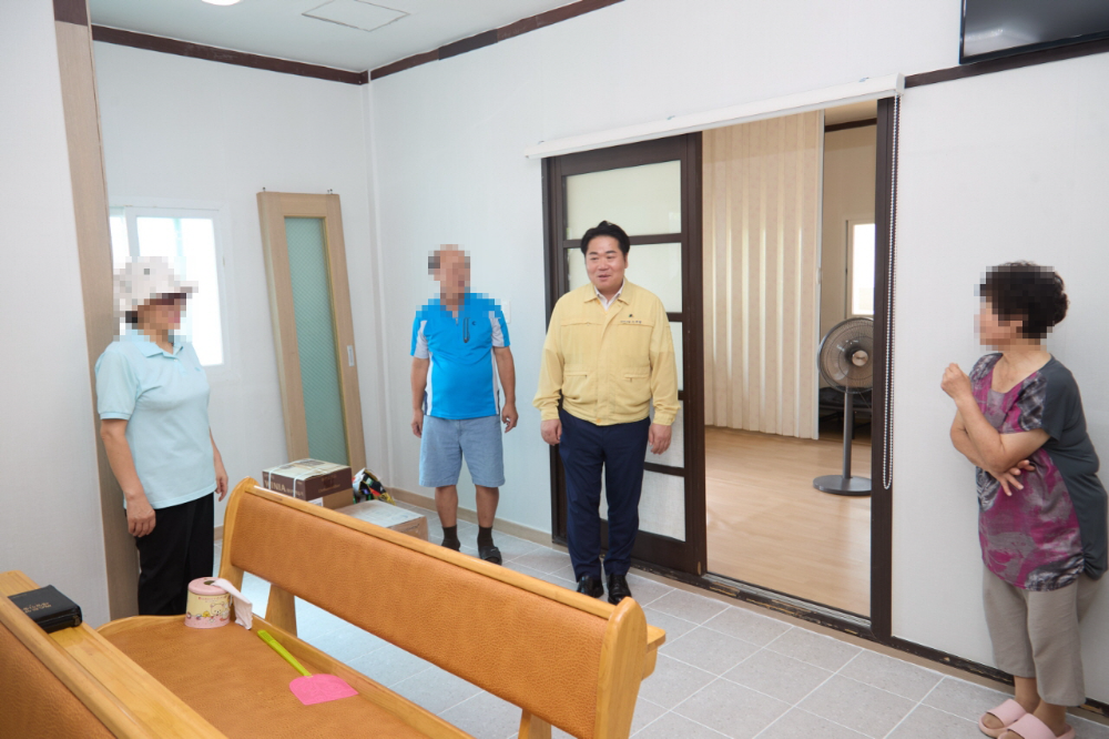 오세현 아산시장, 곡교1리 수해 이재민 현장 찾아 맞춤형 지원 나서