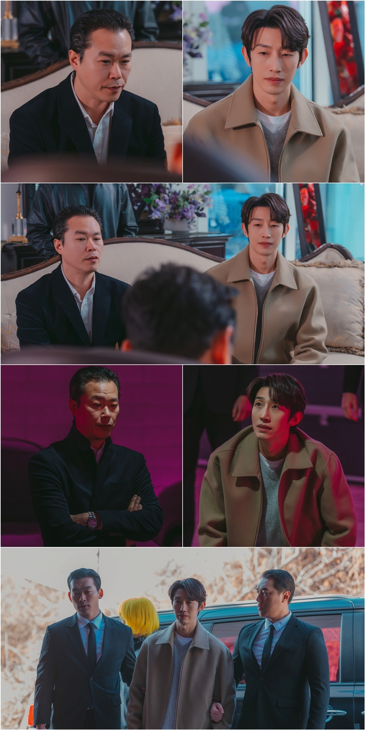 ‘메리 킬즈 피플’ 강기영, 위기일발 양팔 포박 동행 현장…도대체 무슨 일?