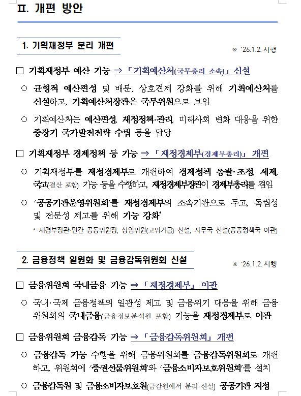 (장태민 칼럼) 기재부·산자부 조직 개편...경제정책 포퓰리즘화·산업경쟁력 저하 우려
