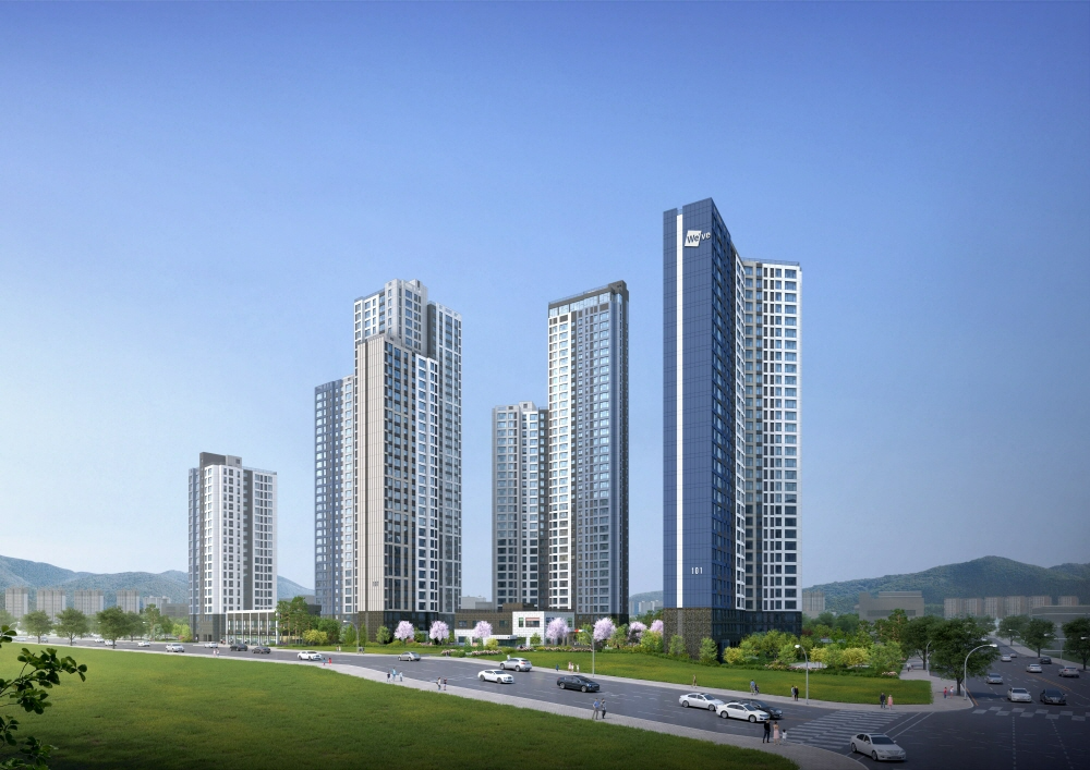 두산위브 더센트럴 도화 주간투시도