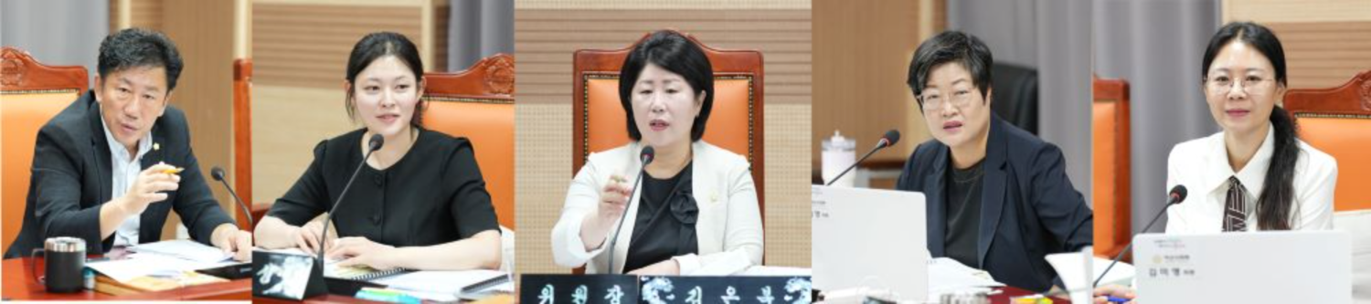 아산시의회 탄소중립을 위한 특별위원회 의원들