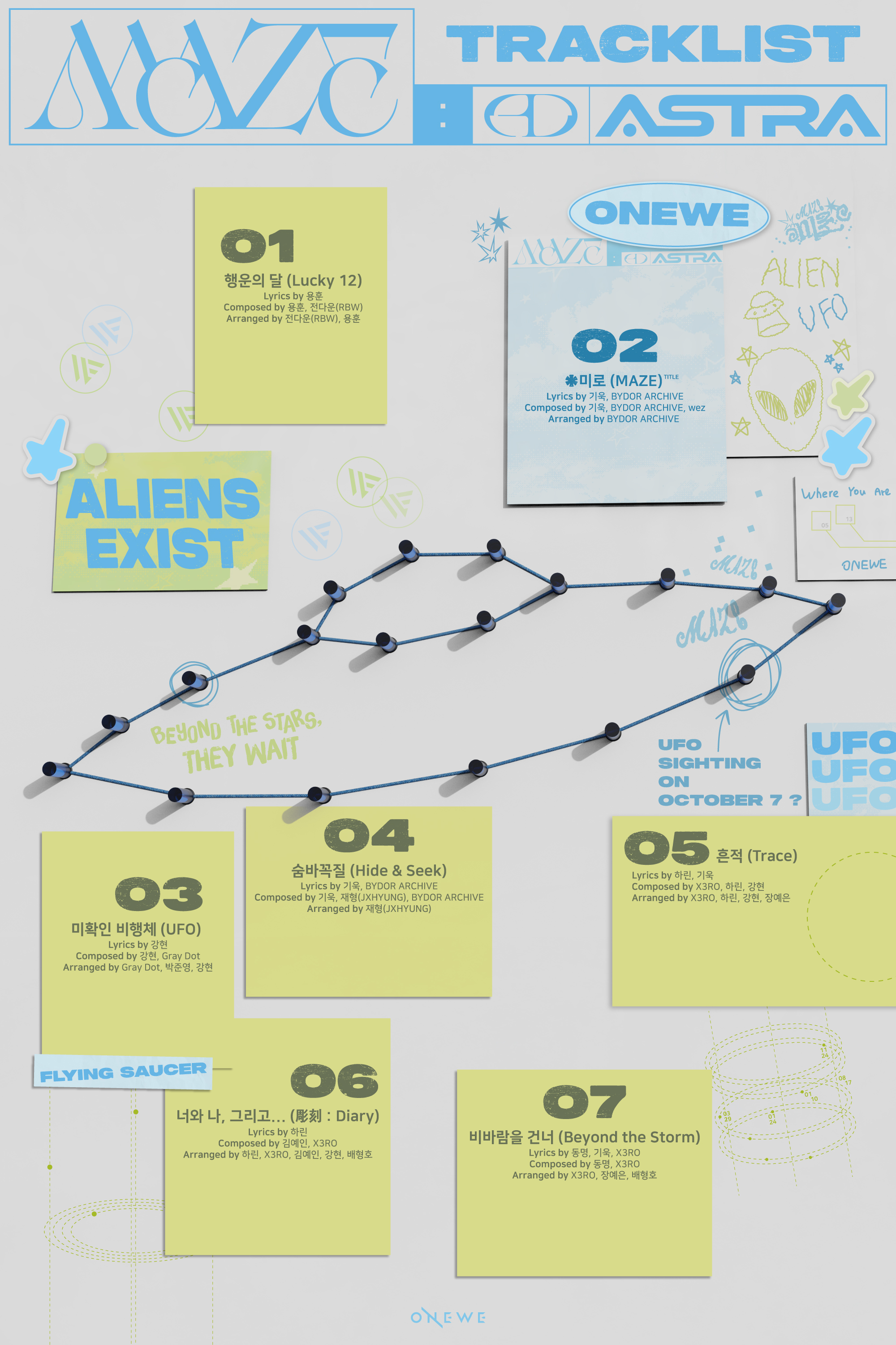 원위, 미니 4집 트랙리스트 공개…타이틀곡은 '미로 (MAZE)'