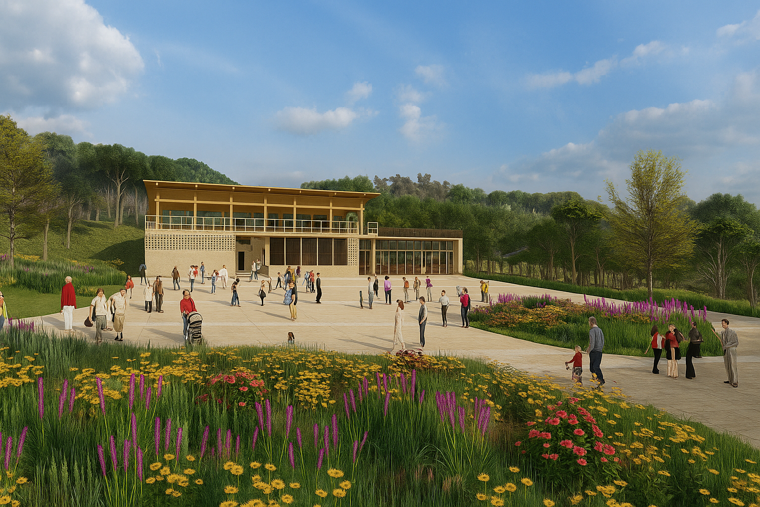 당진시 정원문화지원센터 조감도