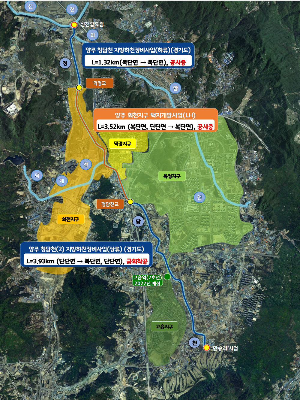경기도, 양주 청담천 3.93km 정비 착공… 홍수 방어력 대폭 강화