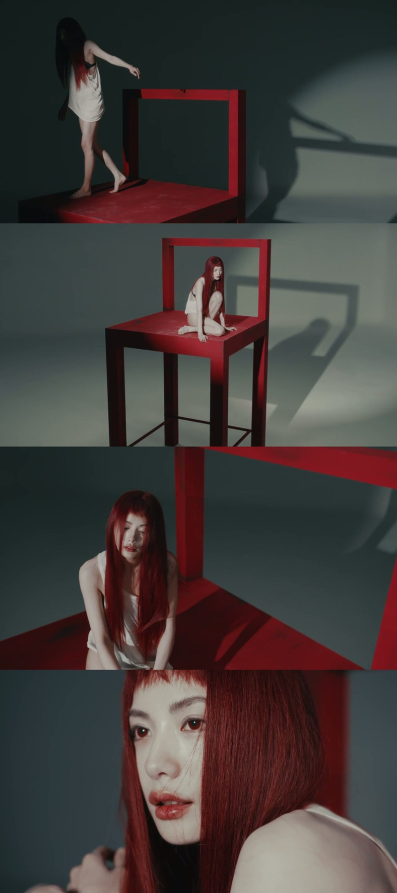 나나(NANA), 수록곡 ‘상처’ 뮤비 포스터+티저 공개…거대한 붉은 의자 위 불안과 방황의 서사