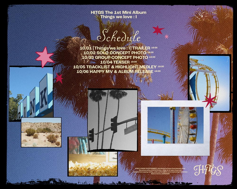 HITGS(힛지스), 미니 1집 스케줄러 공개…컴백 카운트다운 시작