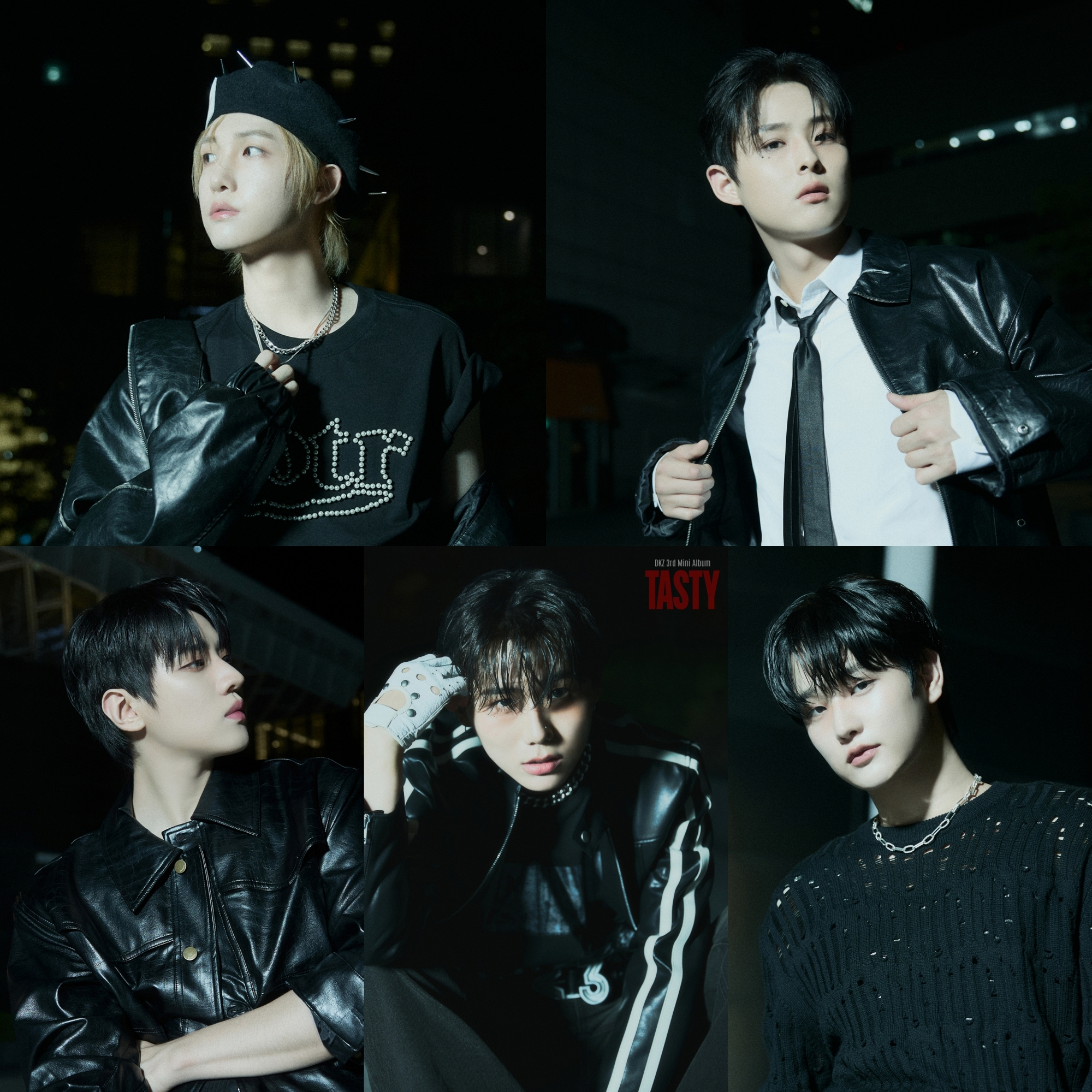 DKZ, 미니 3집 'TASTY' 콘셉트 포토 추가 공개…'시크+치명' 올블랙 스타일링