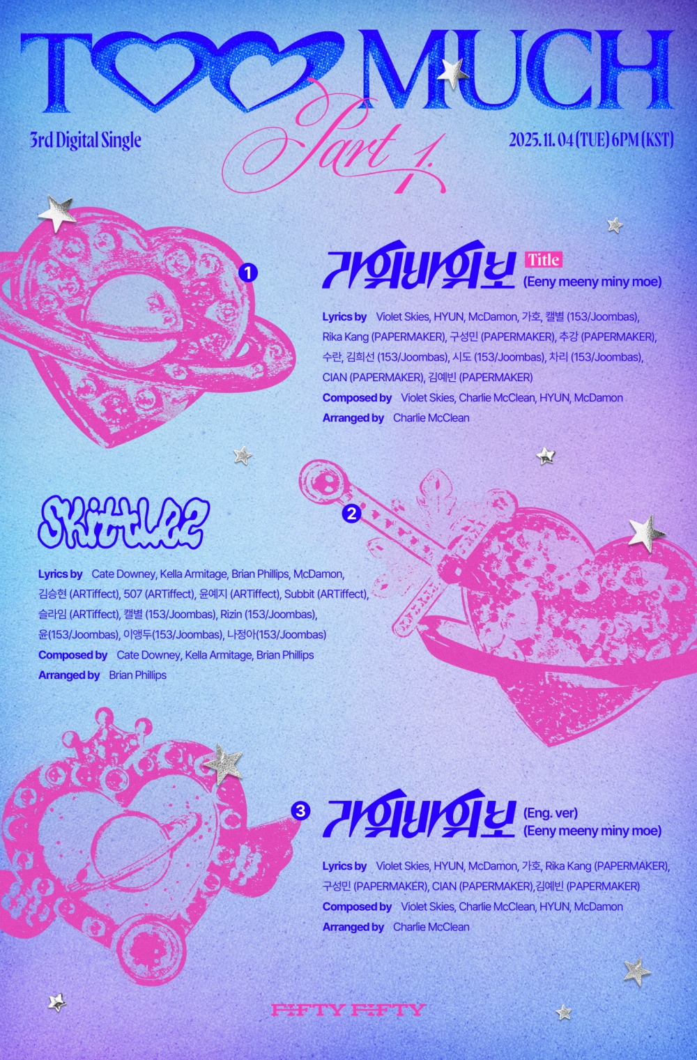 피프티피프티, 신보 트랙리스트 공개…컴백 타이틀곡은 ‘가위바위보’