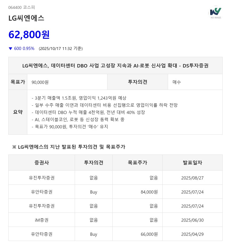 LG씨엔에스, 데이터센터 DBO 매출 4천억 돌파...2026년 7천억 목표