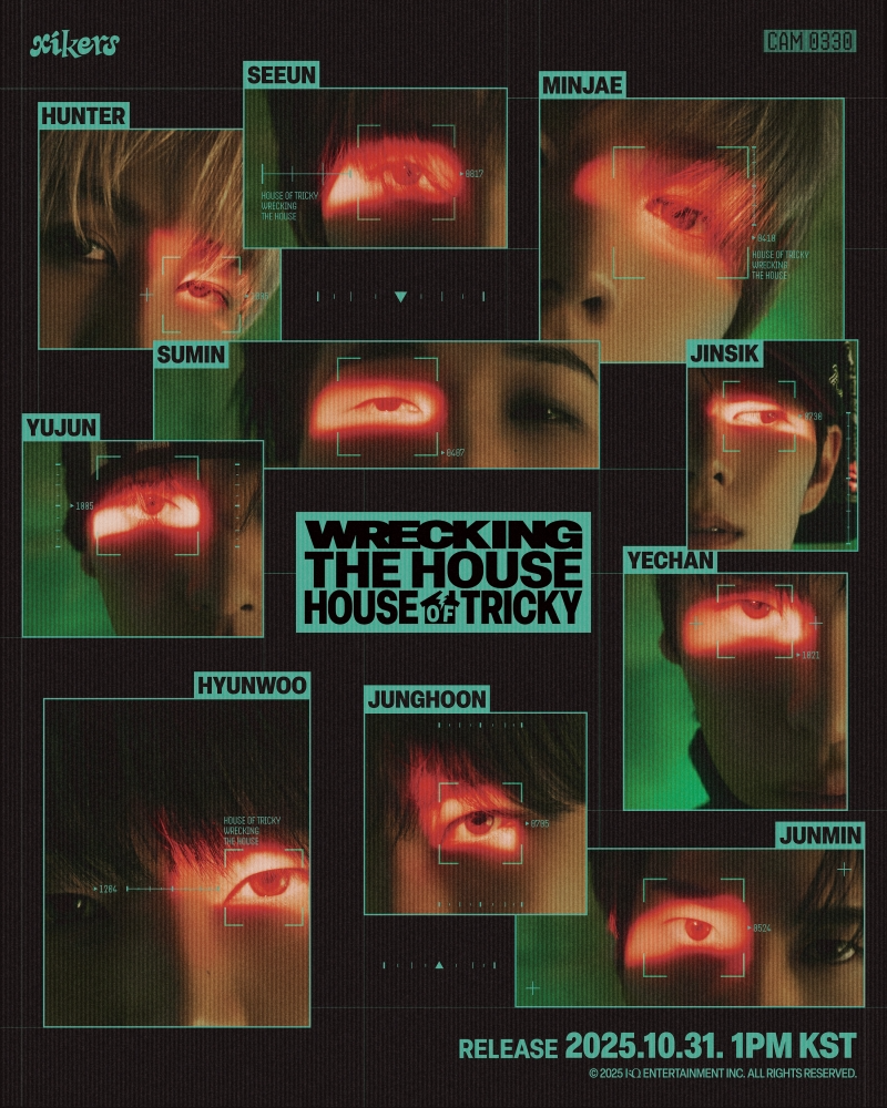 싸이커스, 미니 6집 새 포스터 공개…붉게 빛나는 오드 아이로 '팬심 저격'