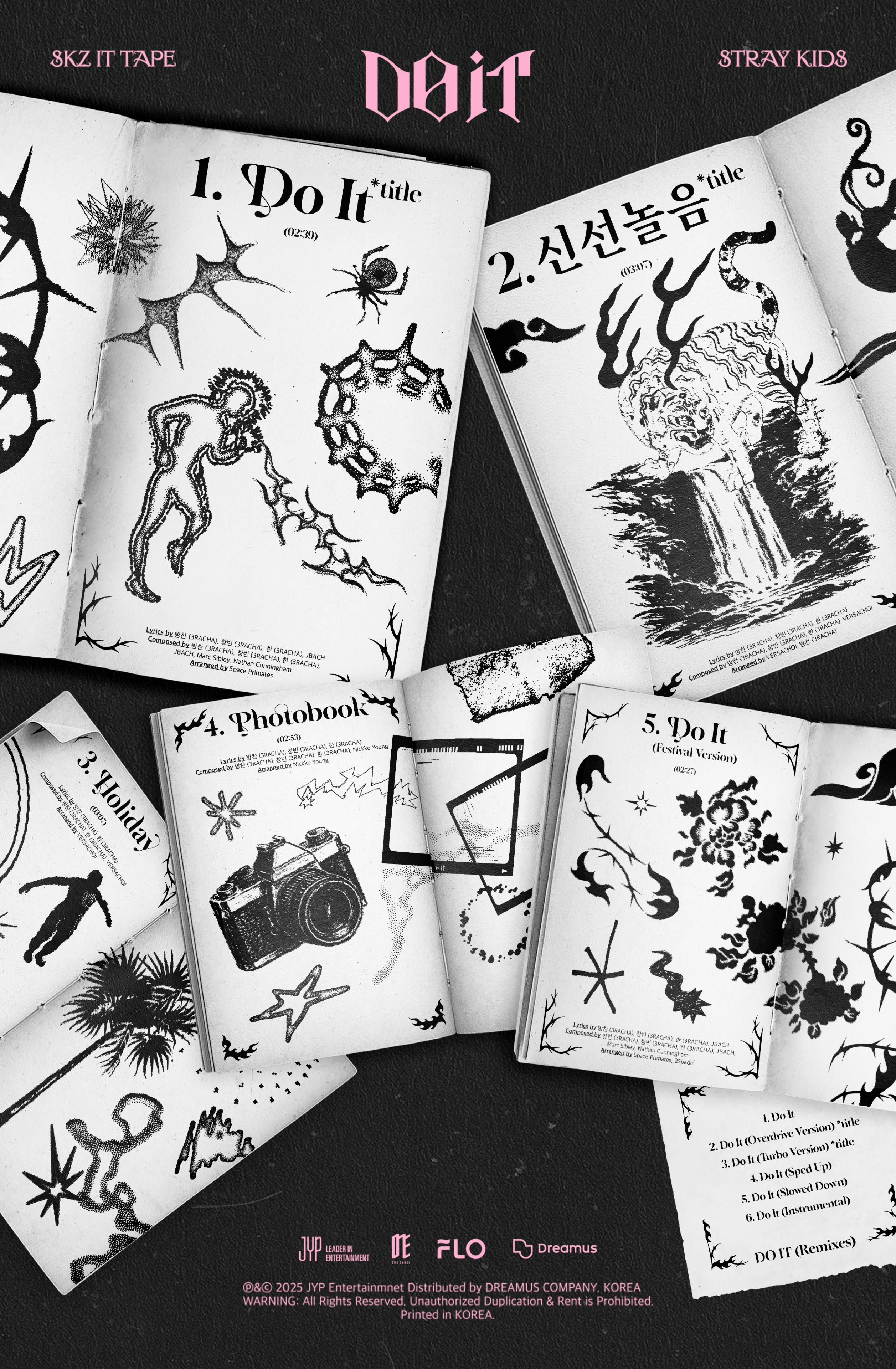 스트레이 키즈, 신보 SKZ IT TAPE ‘DO IT’ 트랙리스트 공개…더블 타이틀곡으로 초고속 컴백