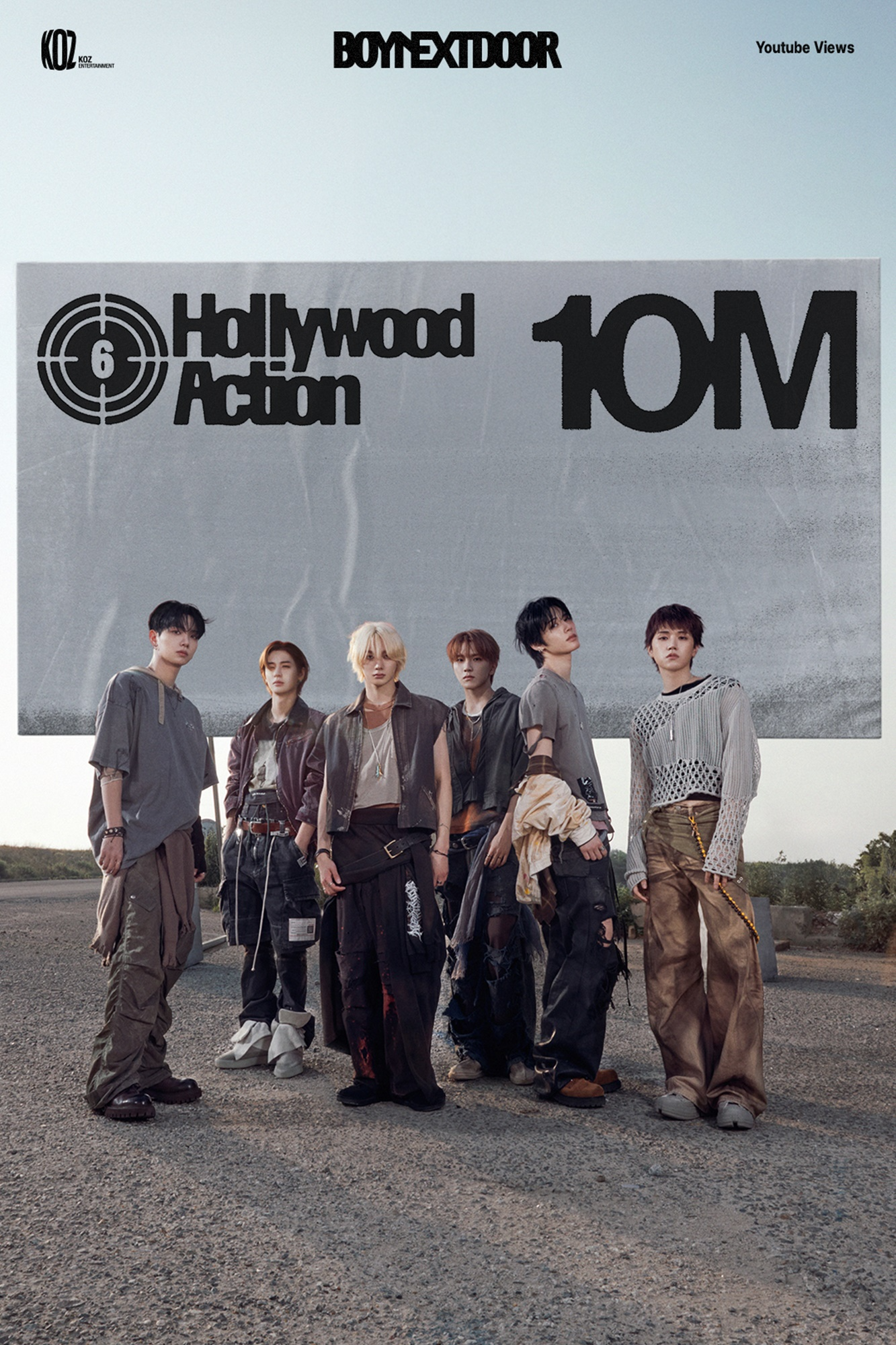 보이넥스트도어, 신곡 ‘Hollywood Action’ 뮤비 1천만 뷰 돌파
