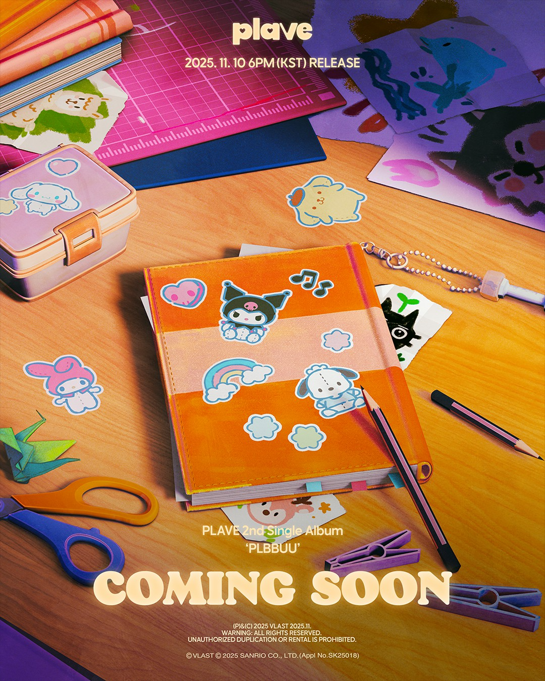 플레이브, 내달 10일 두 번째 싱글 앨범 발표…커밍순 포스터 공개