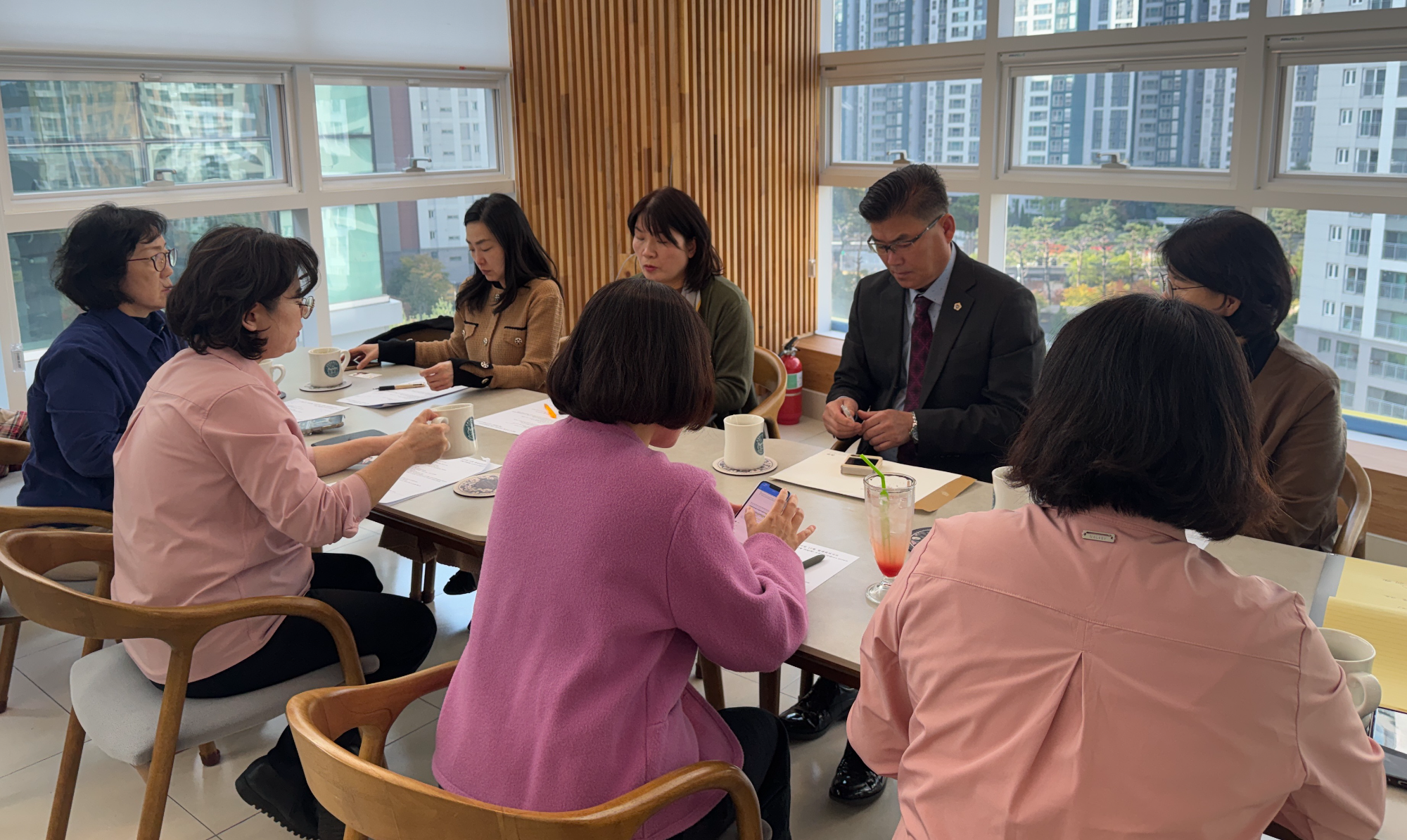 하남시 공공형 어린이집연합회 관계자들과 정담회