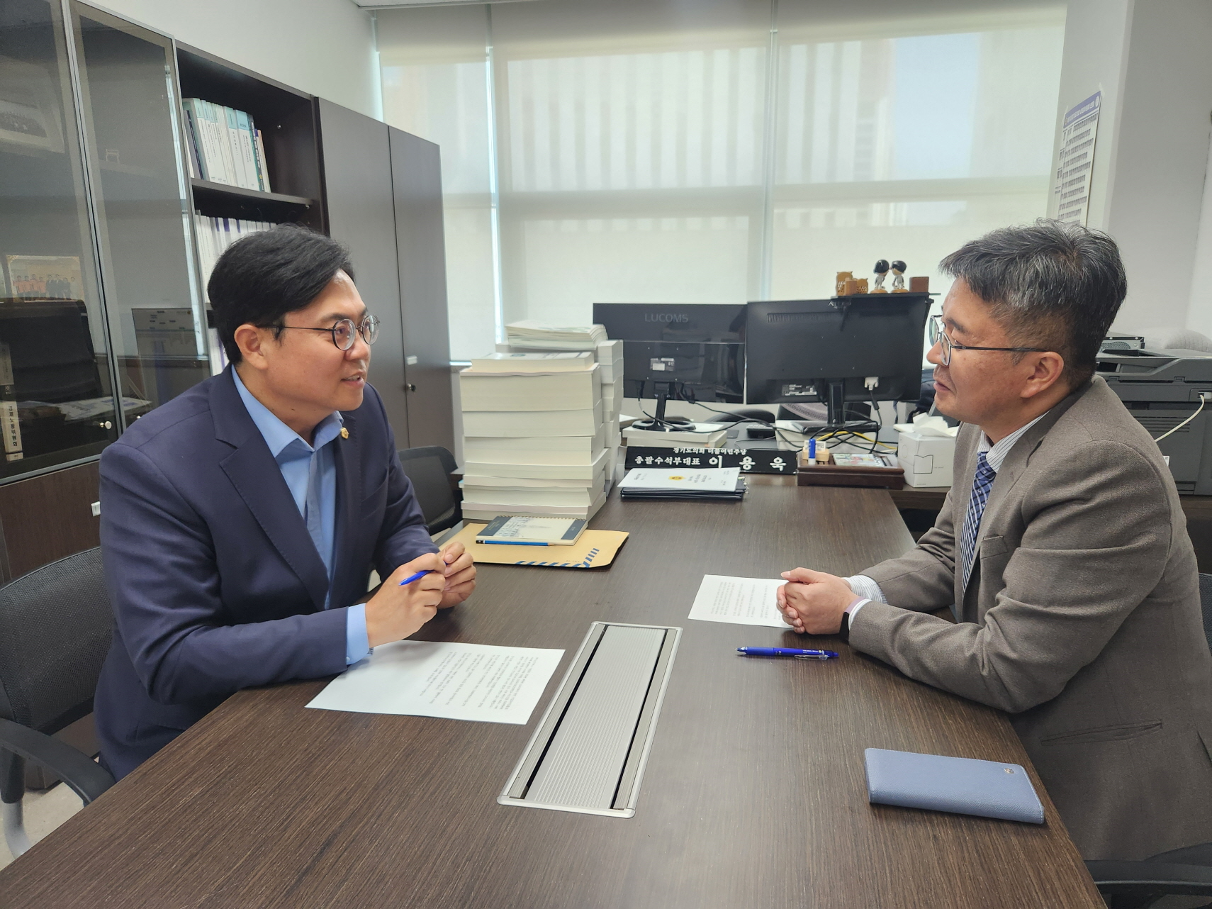 이용욱 경기도의원, 경기도 복지국장과 간담회