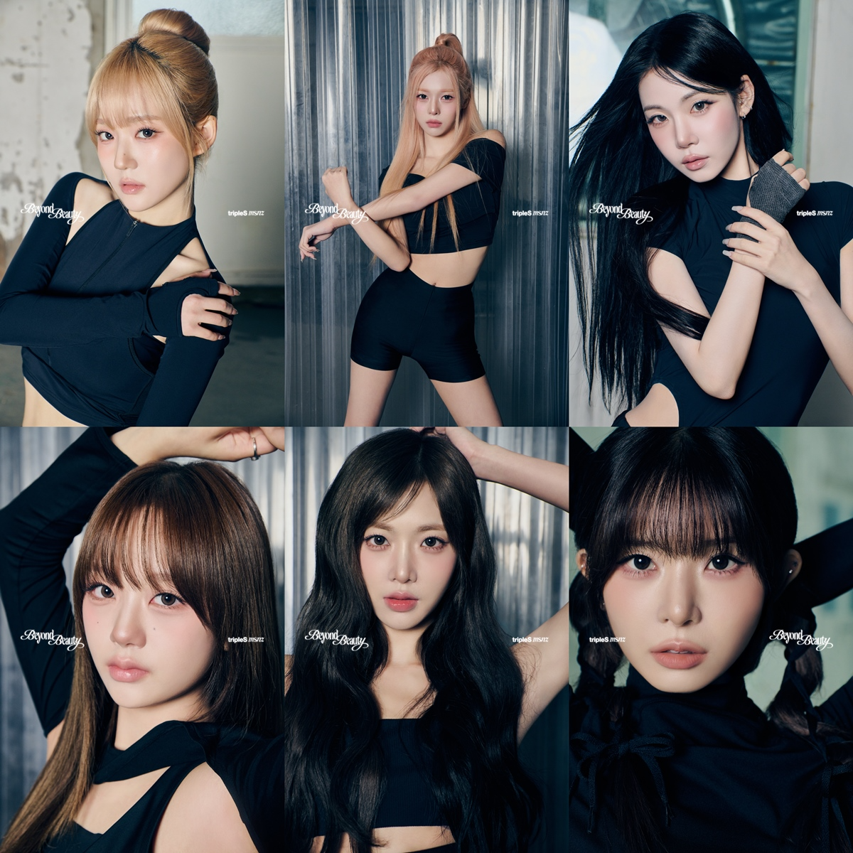 트리플에스 미소녀즈 neptune, 개인 콘셉트 공개…압도적 '블랙 시크'