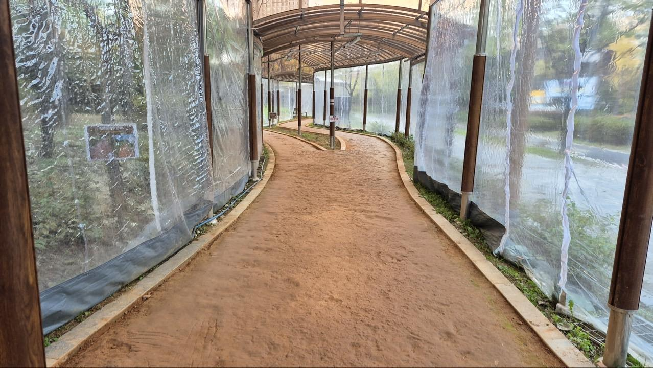 겨울에도 따뜻한 사계절 황톳길