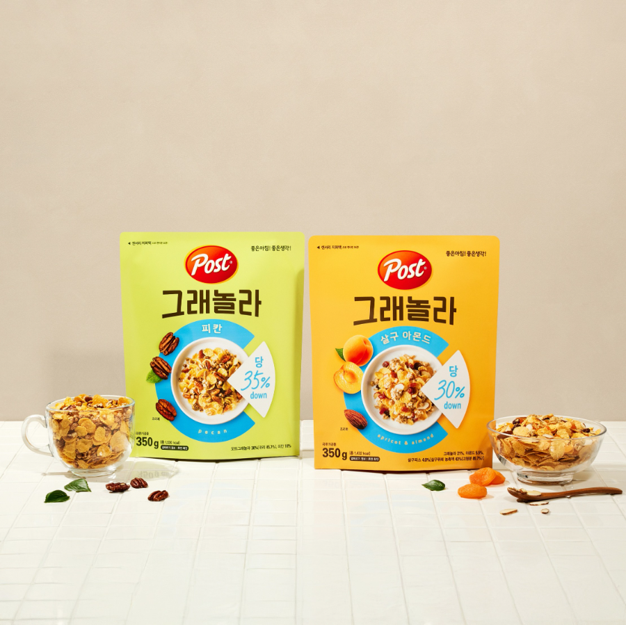 동서식품, ‘포스트 그래놀라’ 살구 아몬드•피칸 2종 출시