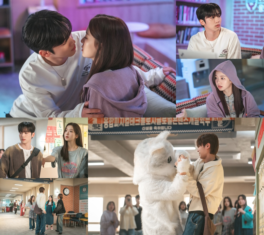 ‘제4차 사랑혁명’ 김요한X황보름별, 초밀착 키스 1초 전 포착 ‘설렘 지수↑’