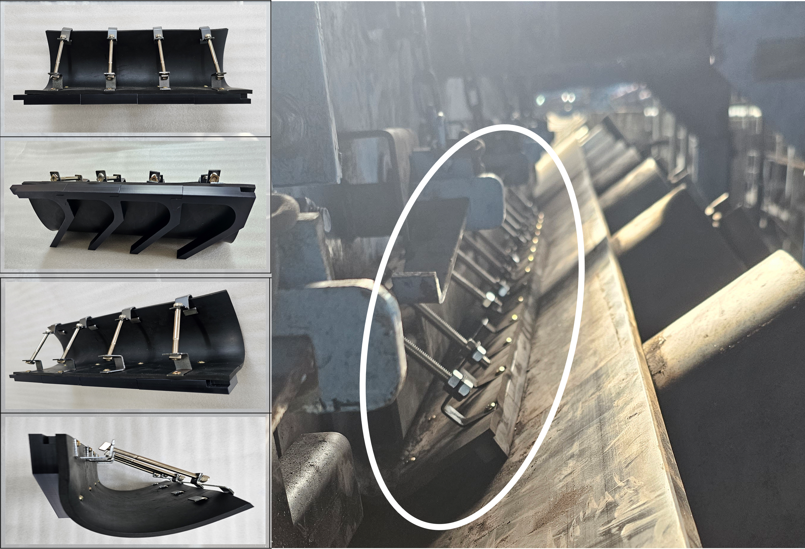 컨베이어의 분진과 진동을 제어하는 에어로커프(AeroCuff) 시스템