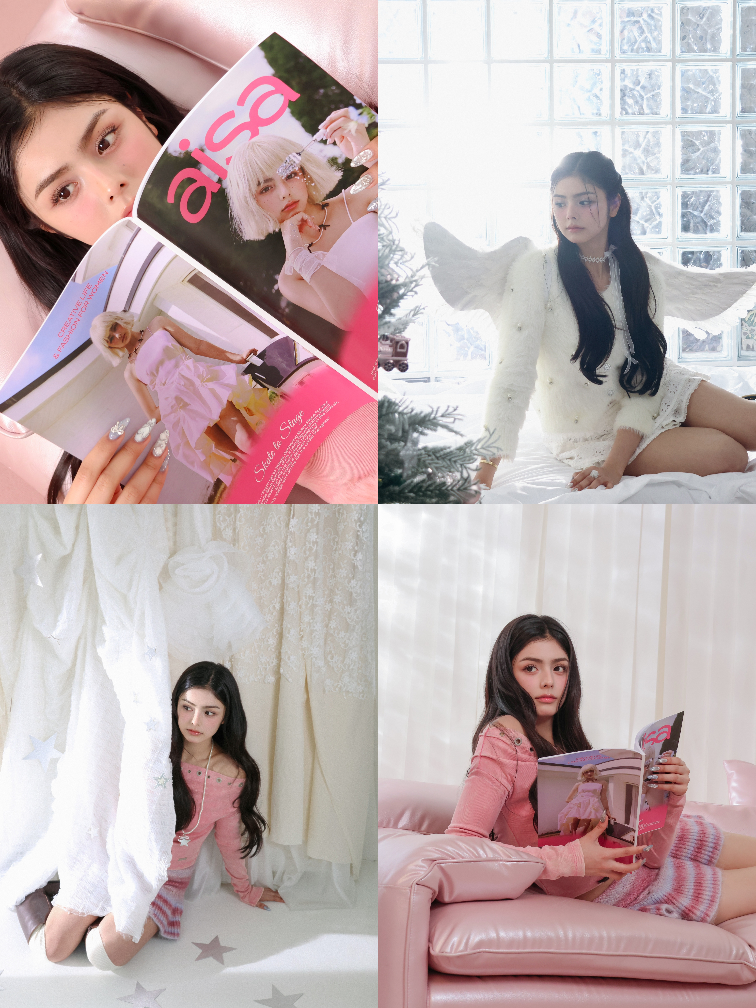 ‘이게 바로 겨울 여신’ 아이사, 순백의 니트에 녹아든 요정 비주얼…윈터 필름 공개