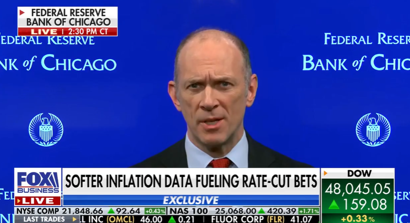 (상보) 연준 굴스비, CPI 둔화에 긍정적 평가..."지속시 추가 금리인하"