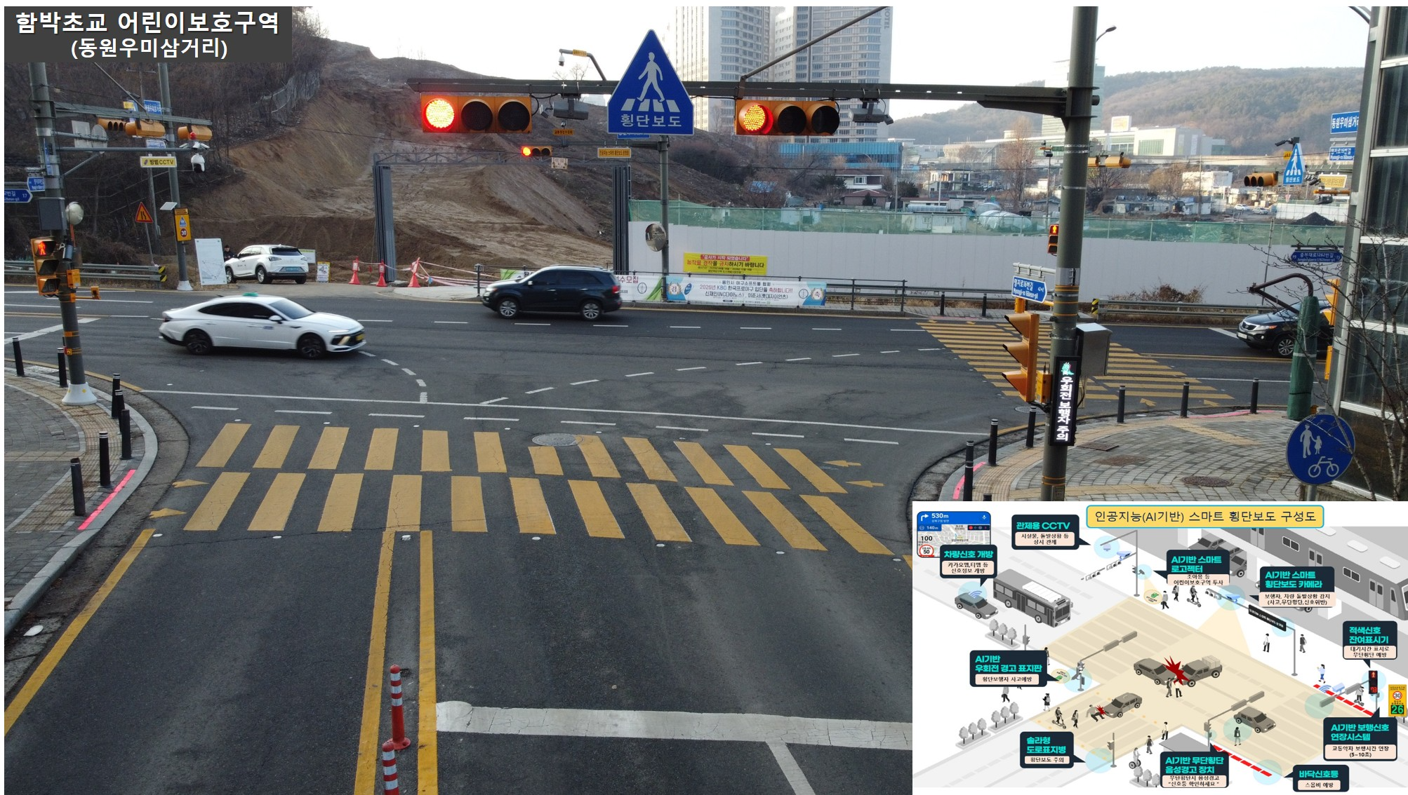 스마트 횡단보도 시스템 (용인특례시 제공)