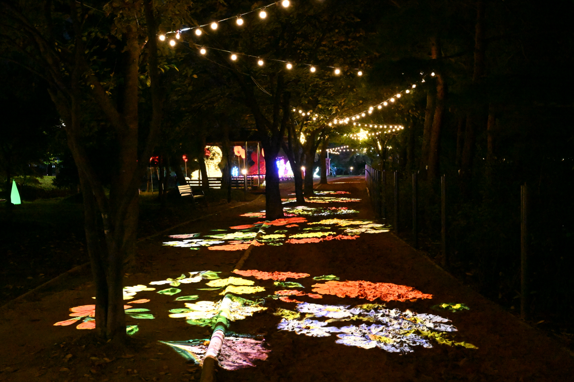 장자호수공원 일대에서 진행 중인 ‘2025 구리 빛 축제 (구리시 제공)