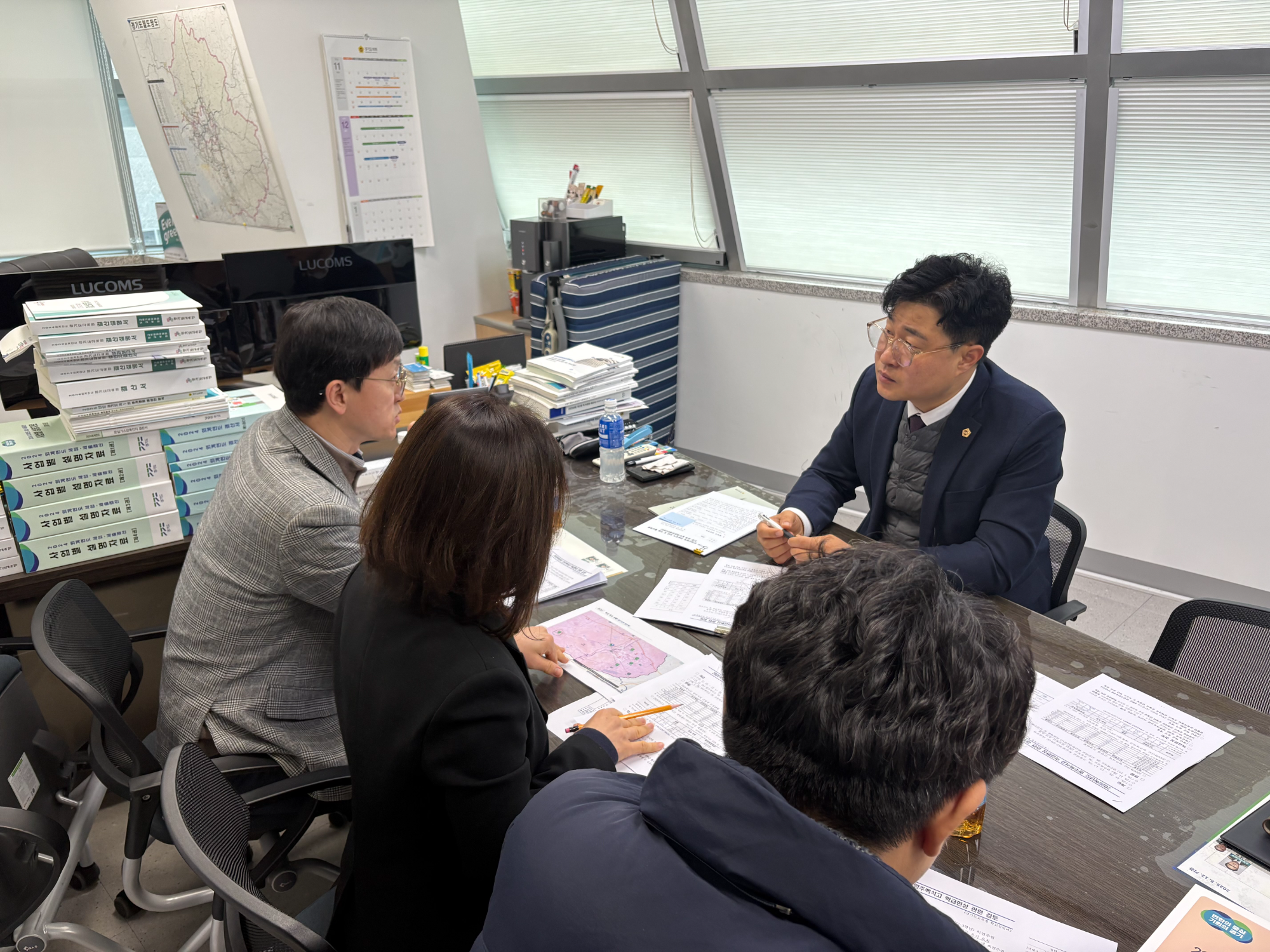 경기도교육청 학교설립과 관계자와 면담