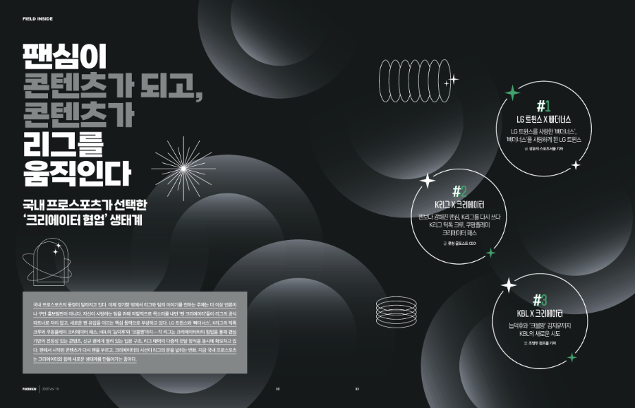 ‘창작자 전성시대, 그리고 프로스포츠’, 매거진 <PROSVIEW> 19호 발간