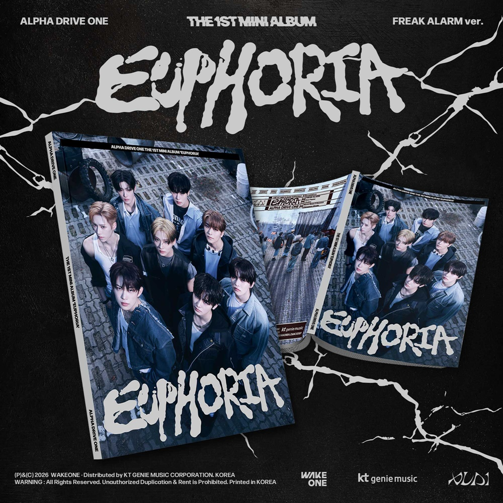 알파드라이브원, 데뷔 앨범 ‘EUPHORIA’ FREAK ALARM 버전 앨범 팩샷 공개