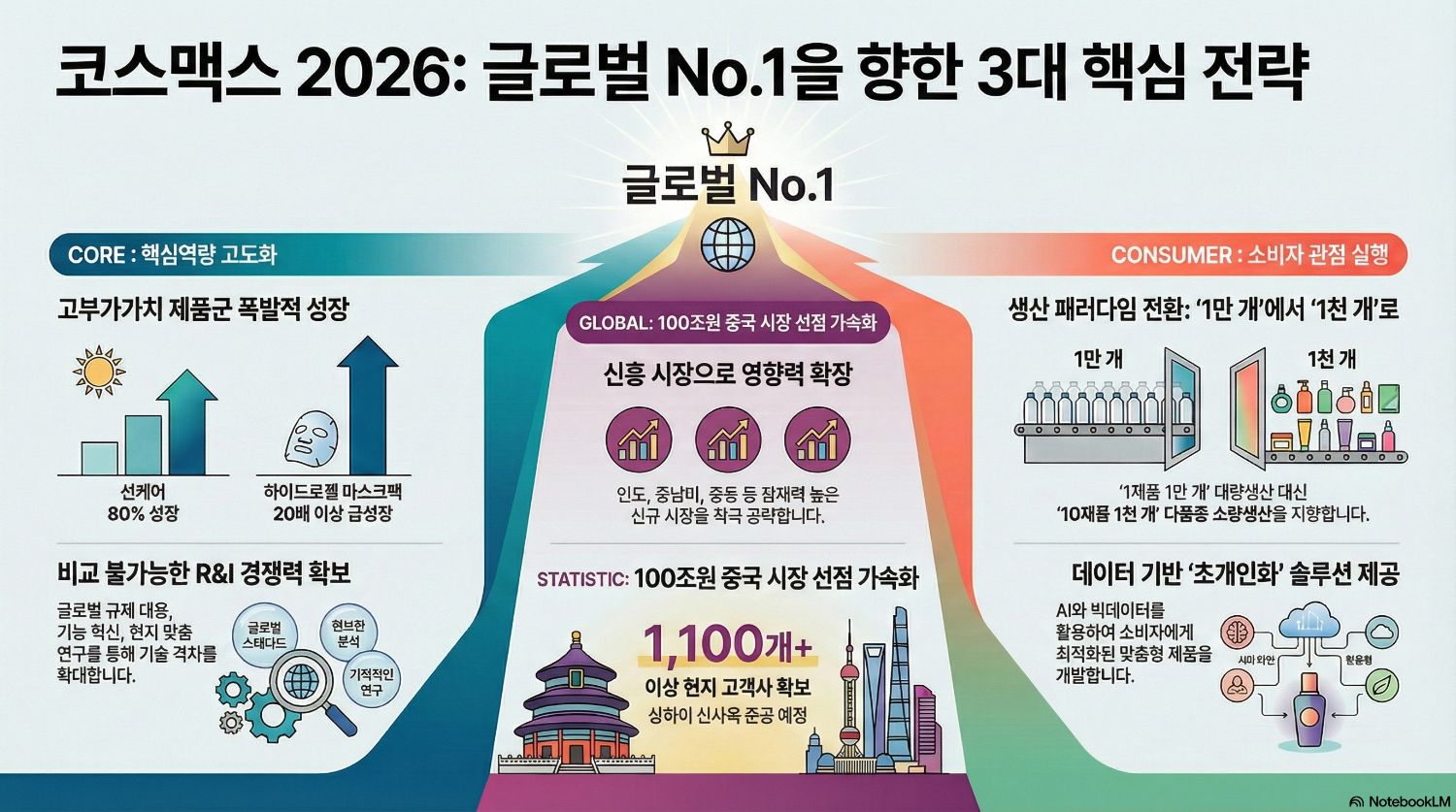 코스맥스 이병만 부회장이 제시한 글로벌 No.1 수성 전략은