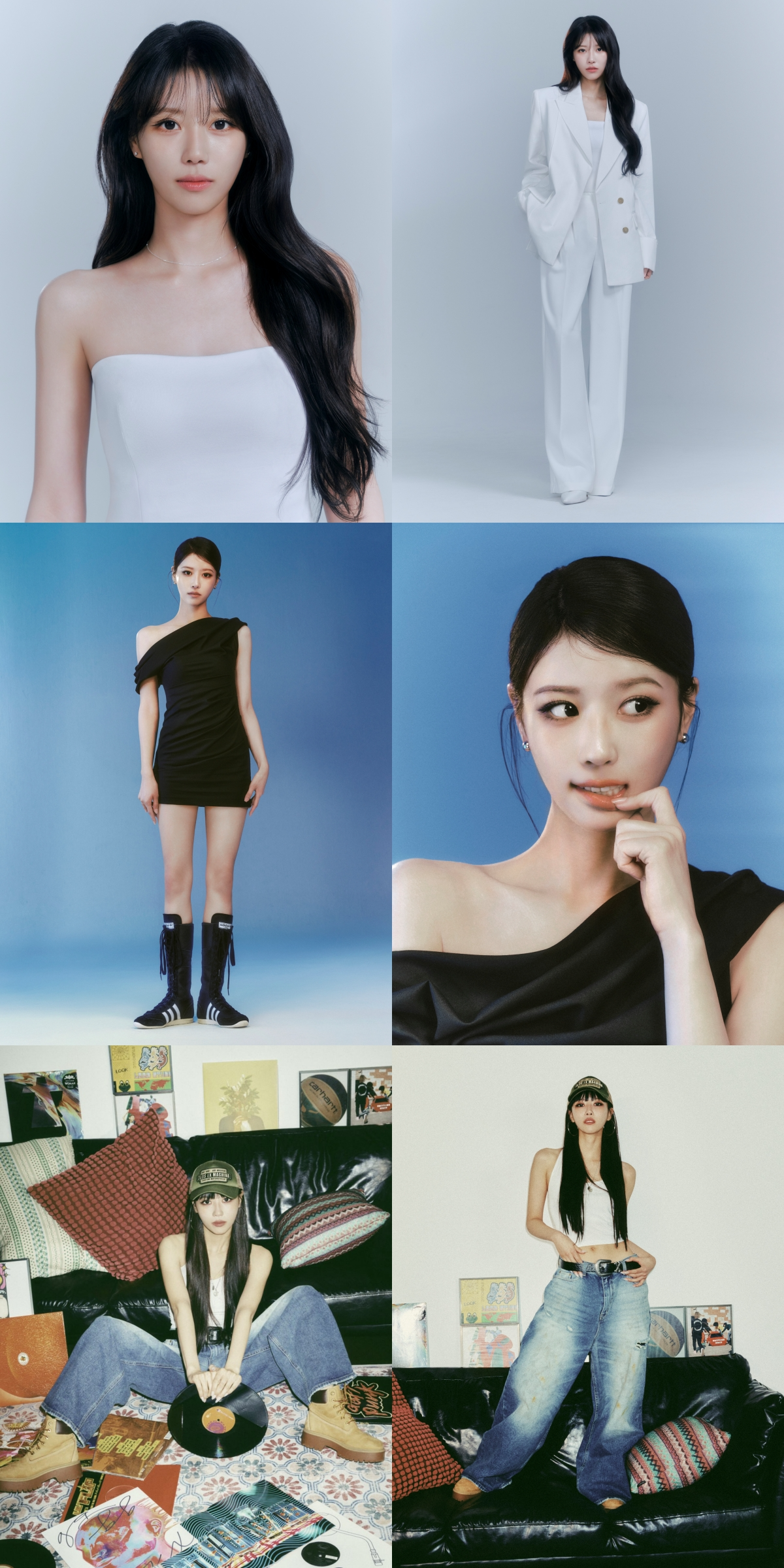 이미주, AOMG 합류 후 첫 프로필 공개…‘화이트·블랙·캐주얼’ 3색 비주얼로 입증한 ‘만능 매력’