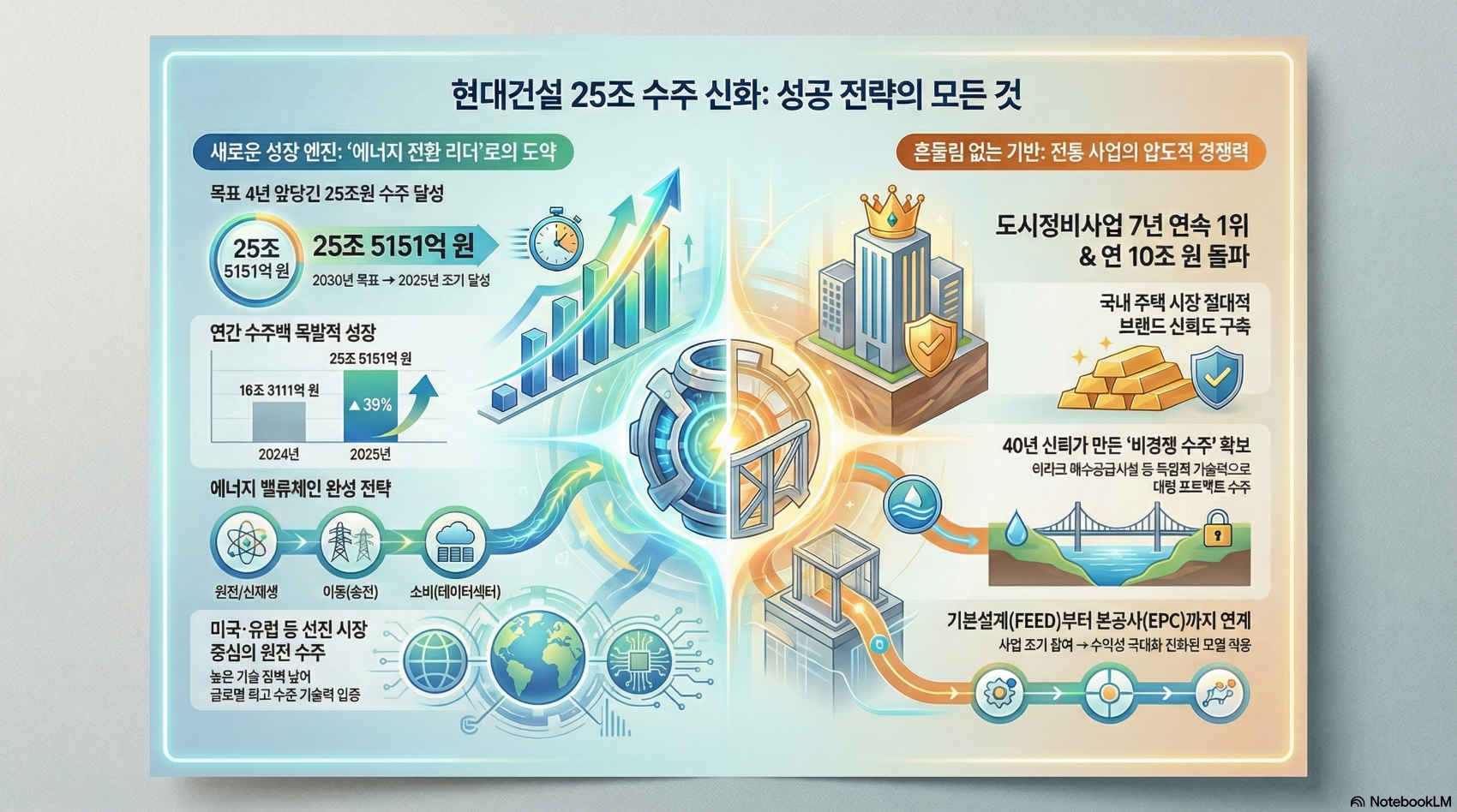 현대건설, 연간 수주 25조 돌파 비결은